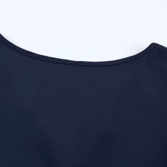 Blue Swiss Dot Blouse - Picture 7 of 8